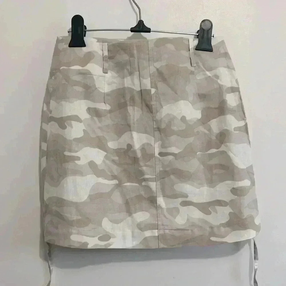 BNWOT Zara Mini Wrap Skirt Camo Print Women XS - Picture 3 of 4